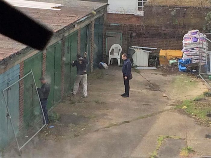 Breaking into the garages